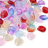 100Pcs 10 Colors Gradient Handmade Lampwork Beads LAMP-TA0001-04-12