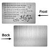 Rectangle 201 Stainless Steel Custom Blank Thermal Transfer Wallet Card DIY-WH0252-019-4