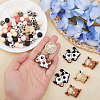 CHGCRAFT 72pcs 12 style Food Grade Silicone Beads SIL-CA0003-20-3