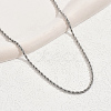 Fashionable Silver Twisted Beach Necklace for Women YN3887-1