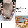 Dyed Natural Maple Wood Beads WOOD-PJ0001-05-7