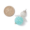 Glass Seed Beads Alloy Pendants PALLOY-MZ00283-3