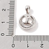 925 Sterling Silver Peg Bail Pendants STER-B003-04P-3