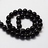 Natural Obsidian Round Beads Strands G-E329-4mm-37-01-2