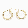 Brass Hoop Earrings KK-S356-150G-NF-1