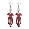 Handmade Seed Beads Dangle Earrings EJEW-MZ00138-1