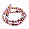 Electroplate Non-magnetic Synthetic Hematite Beads Strands G-L488-A-02-3