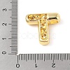 Brass Micro Pave Clear Cubic Zirconia Pendant KK-Z046-01G-T-3