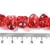 Transparent Glass Enamel Beads Strands GLAA-B021-05D-4