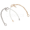 WADORN® 2Pcs 2 Colors ABS Imitation Pearl Bag Chain FIND-WR0004-49-1