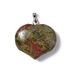 Natural Unakite Pendants G-G956-D02-2