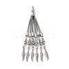 Tibetan Style Alloy Curb Chain Tassel Big Pendants FIND-K013-01AS-06-1