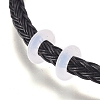 Braided Stainless Steel Wire European Style Bracelets Making AJEW-D047-02A-01G-3