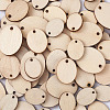 Yilisi DIY Unfinished Wooden Pendant Earring Making Kits DIY-YS0001-17-4