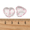 Transparent Printed Acrylic Beads OACR-H124-03B-3