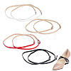 GOMAKERER 4 Pairs 4 Colors PU Leather Shoelaces DIY-GO0001-78-1