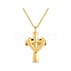 Stainless Steel Cross Cremation Urn Pendant Necklaces BOTT-PW0009-001G-1