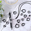 Gorgecraft 60Pcs 6 Styles Silicone Pendant SIL-GF0001-47-4