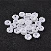2-Hole Flat Round Resin Sewing Buttons for Costume Design BUTT-E118-03-2