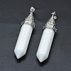 Opaque Glass Pointed Pendants G-G795-01P-25-2