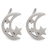 Non-Tarnish 304 Stainless Steel Stud Earrings EJEW-M242-01B-P-1