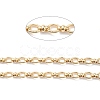 Rack Plating Brass Oval & Knot Link Chains CHC-K013-01-3