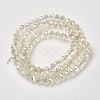 Electroplate Transparent Glass Beads Strands X-EGLA-A034-T6mm-T16-2