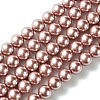 Eco-Friendly Dyed  Glass Pearl Round Beads Strands HY-A002-8mm-RB046-1