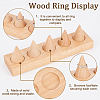 5-Slot Wood Finger Ring Display Stands RDIS-WH0011-08-4