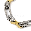 201 Stainless Steel Long Oval Links Chain Necklace NJEW-F22-39T-GP-3