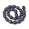 Opaque Solid Color Glass Beads Strands GLAA-N032-03K-2