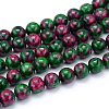 Synthetic Ruby in Zoisite Beads Strands X-G-F216-10mm-26-1-1