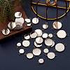 80 Pcs 8 Styles 304 Stainless Steel Cabochon Connector Settings STAS-SZ0001-41P-3
