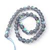 Synthetic Moonstone Beads Strands G-R375-8mm-A03-2