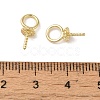 Brass Bead Cap Bails KK-G499-09B-G-3