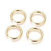 Ion Plating(IP) 304 Stainless Steel Hoop Earrings EJEW-P177-G-24-2