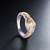 SHEGRACE Brass Finger Ring JR539A-01-3