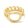 Brass Open Cuff Ring RJEW-E292-09G-2