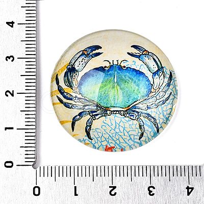 Glass Cabochons GGLA-T004-11Q-1