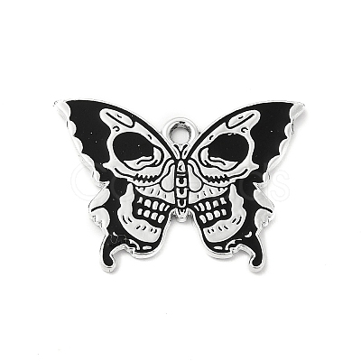 Halloween Alloy Enamel Pendants X-ENAM-I053-C04-1