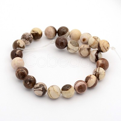 Natural Australian Agate Round Bead Strands G-M272-02-12mm-1