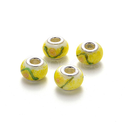 Handmade Lampwork European Beads LPDL-N001-075-B07-1