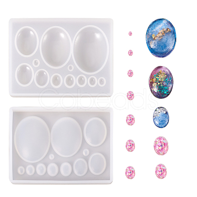 Silicone Cabochon Molds X-DIY-F035-02-1