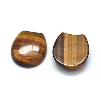 Natural Tiger Eye Cabochons G-O175-13G-1