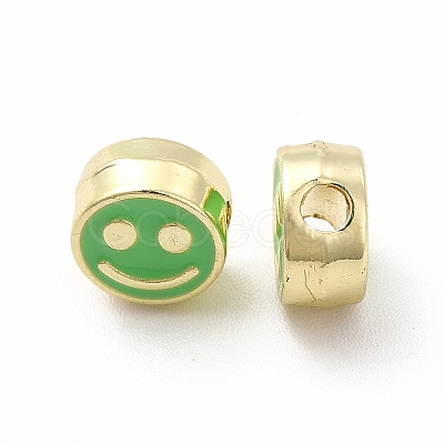 Rack Plating Alloy Enamel Beads FIND-G051-01LG-03-1