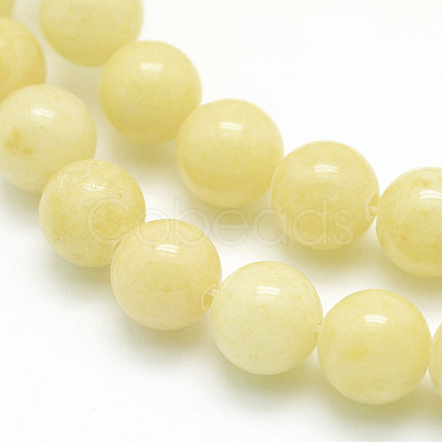 Natural Mashan Jade Round Beads Strands X-G-D263-8mm-XS06-1