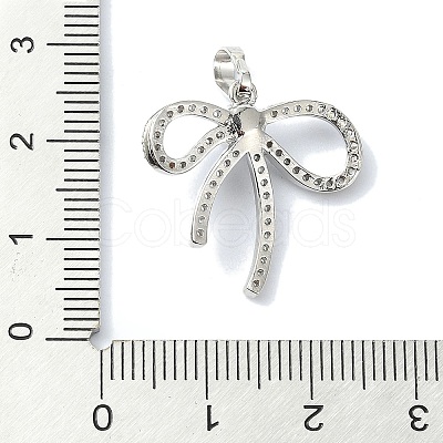 Rack Plating Brass Pave Cubic Zirconia Pendants KK-M282-24P-1