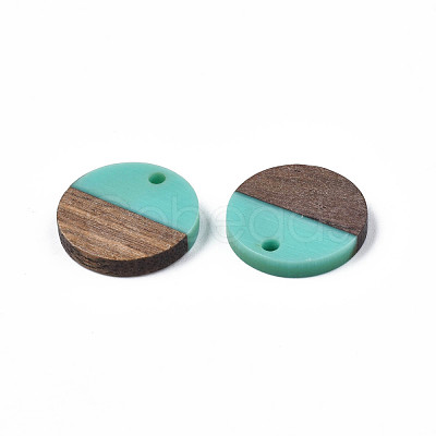 Resin & Walnut Wood Pendants RESI-S358-02C-17-1