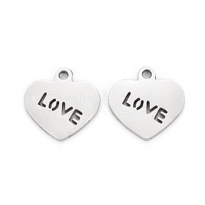 Non-Tarnish Valentine's Day 304 Stainless Steel Charms STAS-I151-28P-1