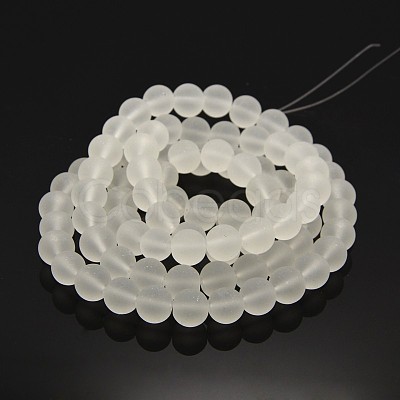 Transparent Glass Bead Strands X-GLAA-S031-10mm-13-1